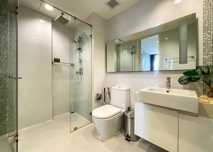 公寓 Near Bts L Fully Furnish L Gym And Pool 曼谷